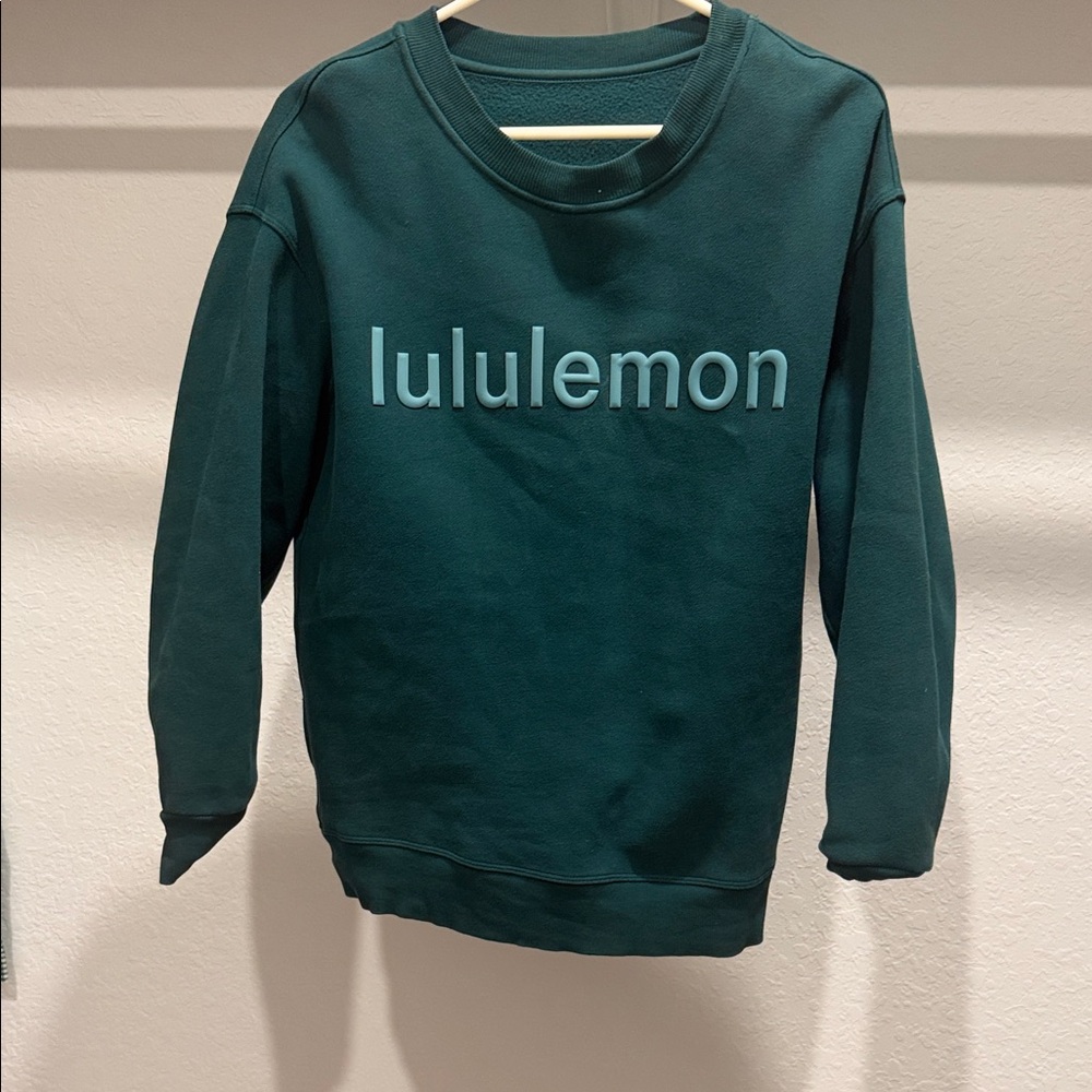 lululemon athletica Teal Crew Neck Sweater